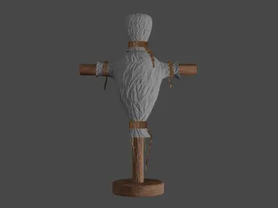 Medieval fencing training apparatus 3D model