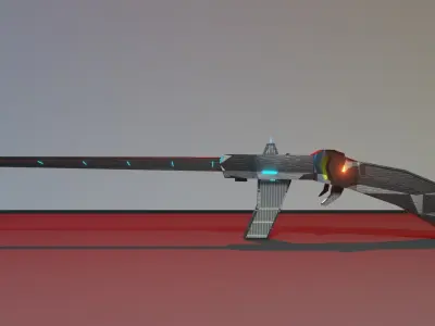 Tech Rifle Free 3D model