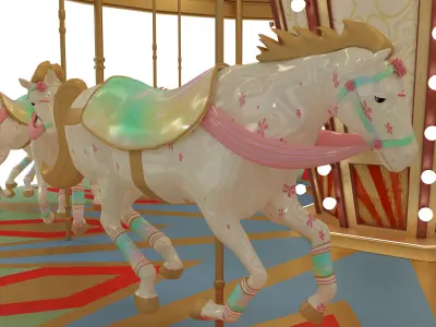 Carousel 3D print model