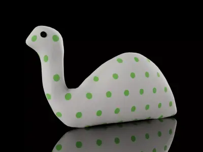 Nessie Plush Toy Low-poly 3D model