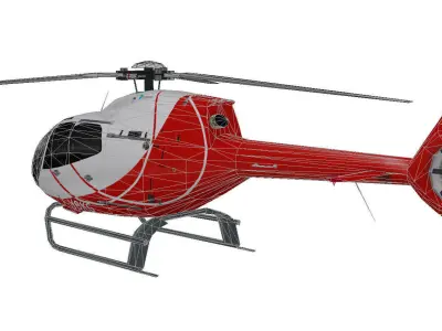 Eurocopter EC-120 HeliDax Low-poly 3D model