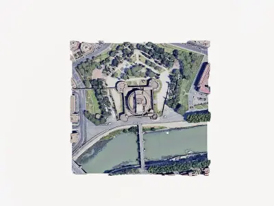 Castel Sant Angelo Low-poly 3D model