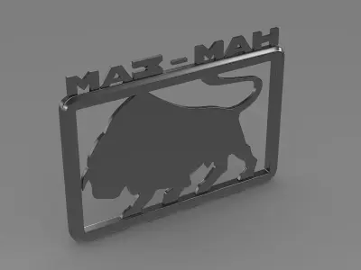 Maz man logo 3D model