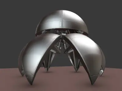 Sphere Bot High Poly Version Free Download Free 3D model