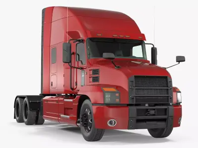 Semi Truck Generic 3D model