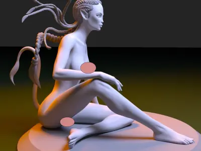 Navi Girl - Alien girl 3D print model