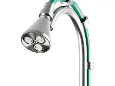 Quadrodesign FFQT garden shower 3D model