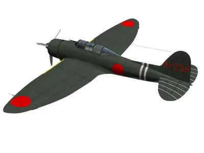Aichi D3A Type 99 bomber Val 3D model