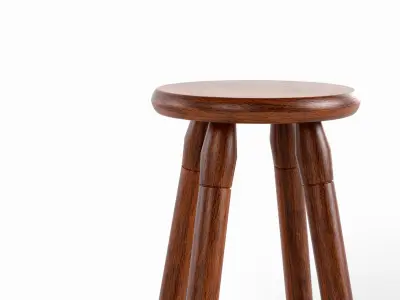Bench Free 3D model 6