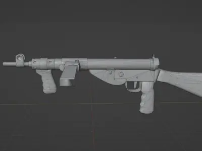 Sten Mk5 Low-poly 3D model
