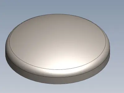 Torispherical head 24in OD schedule 20 Free 3D model