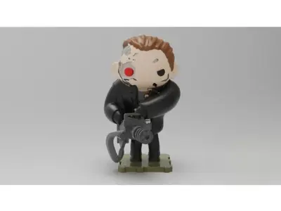 Terminator 3D Printed Sculpture 3D print model