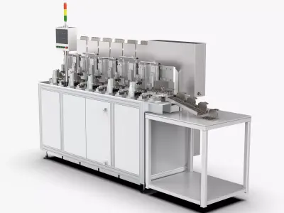 Automatic Wafer Oil Tank Sorting Machine 3D model