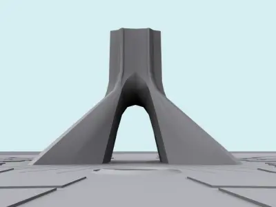 azadi-tower Low-poly 3D model