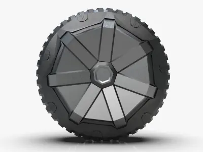 Truck wheel 3D model