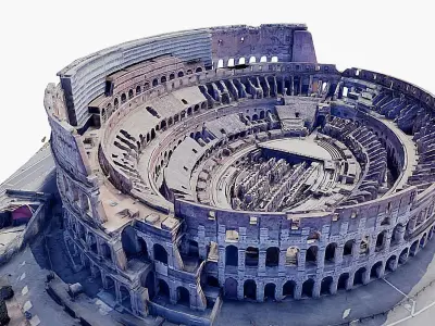 Colosseum - amphitheatre Low-poly 3D model