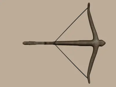 Wood Crossbow - Simple Weapon Low-poly 3D model