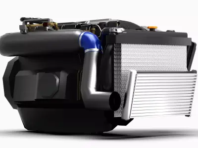 RB26DETT Inline 6 Engine Low-poly 3D model