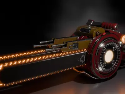 Chain Gun 3D model