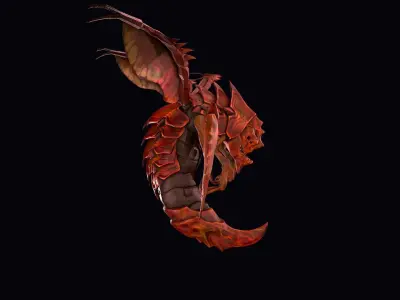 Drone Warrior  Low-poly 3D model