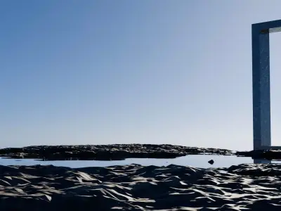 Sci-Fi Monolith Portal - Cinematic Environment Kit 3D model