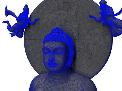 buddha statue 3d model 3D model