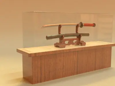 laos Katana Game asset Low-poly 3D model