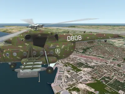 Mi-17 Slovak Air Force Animated Low-poly 3D model