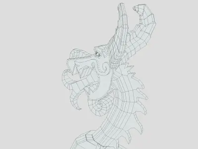 Viking Boat 2 - Spirit of the Fire Dragon 3D model