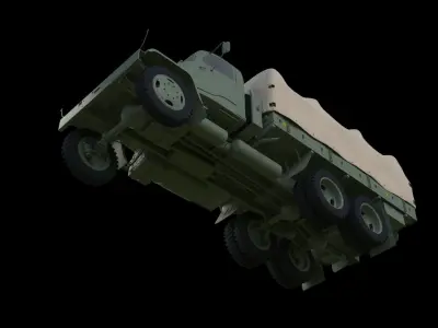 Praga V3S military truck Czechoslovakia 3D model