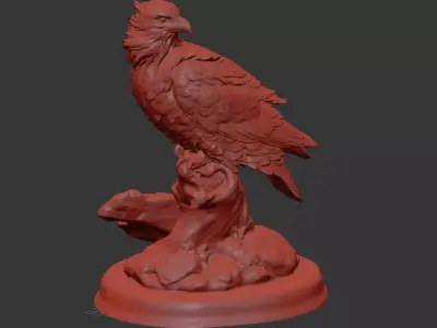 eagle statue 3D model