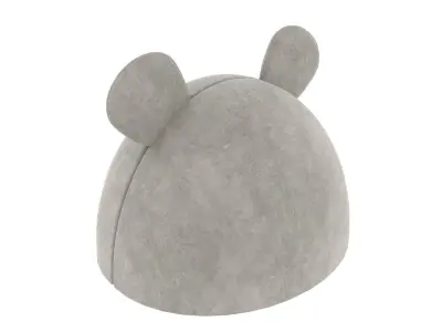 Mouse Meow Hut Cat Hut Cat Tent Gray 3D model