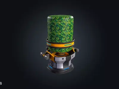 SCI-FI Plant V1 Futuristic Vegetation Low-poly 3D model