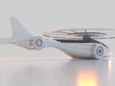Futuristic Drone A 1 3D model