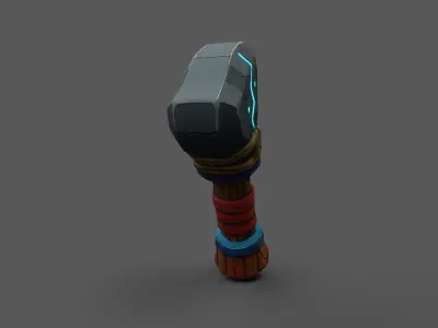 Arcstone Energy Hammer Low-poly 3D model