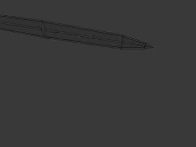 Rapier sword Low-poly 3D model