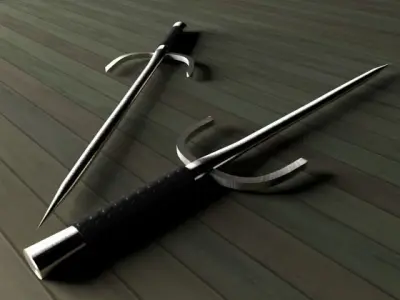 Ninja Sai Free 3D model