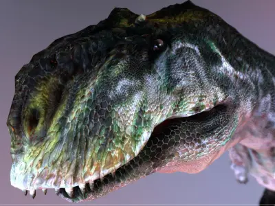 Majungasaurus  Low-poly 3D model