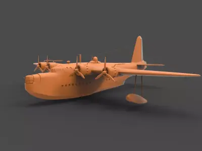 Short Sunderland 3D print model