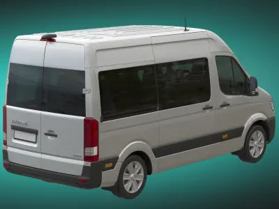 Hyundai H350 Minibus L2H2 3D model