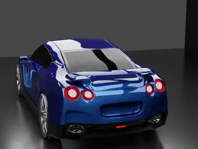 Nissan GT R35 2009 Free 3D model