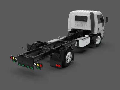 JAC 1045 Truck Free low-poly 3D model