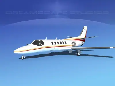 Cessna C550 Citation II V13 3D model