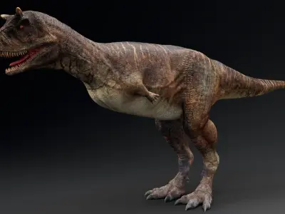 Dinosaur Carnotaurus dinosaur Low-poly 3D model