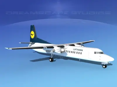 Fokker F-60 Lufthansa 3D model