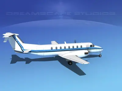 Beechcraft B1900C V04 3D model