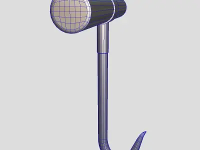 Meat Hook 2 Low-poly 3D model