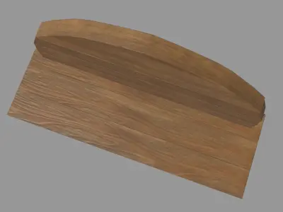 Low Poly Bench 08 Low-poly 3D model