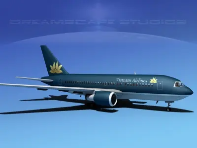 Boeing 767-100 Vietnam 3D model