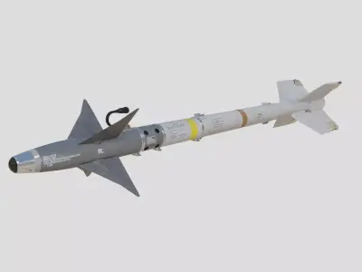 AIM-9L Sidewinder Air-to-air missile 3D model